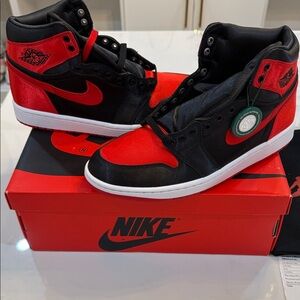 Jordan 1 Retro High OG Satin Bred (Women’s)